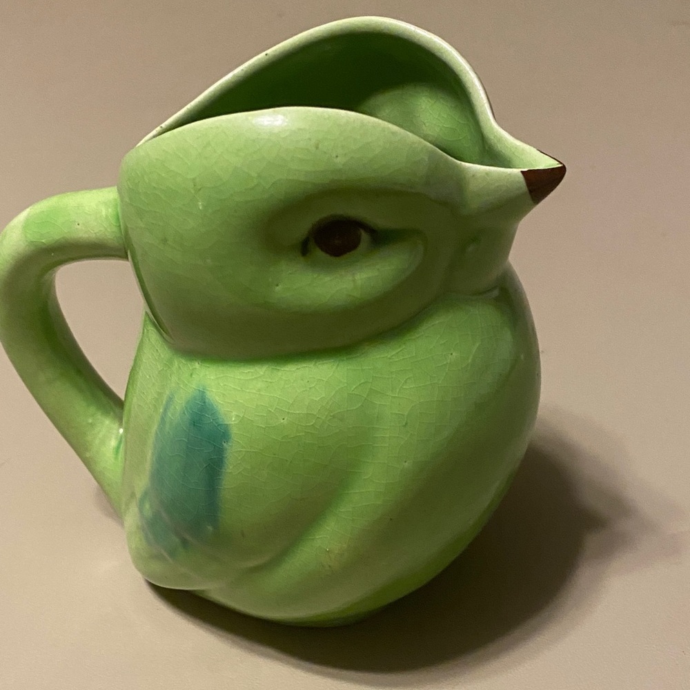 Vintage ceramic bird pitcher